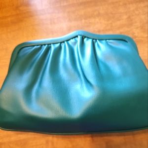 Vintage Julius Resnick JR Purse Handbag Green Crossbody Or Clutch New.(P1)